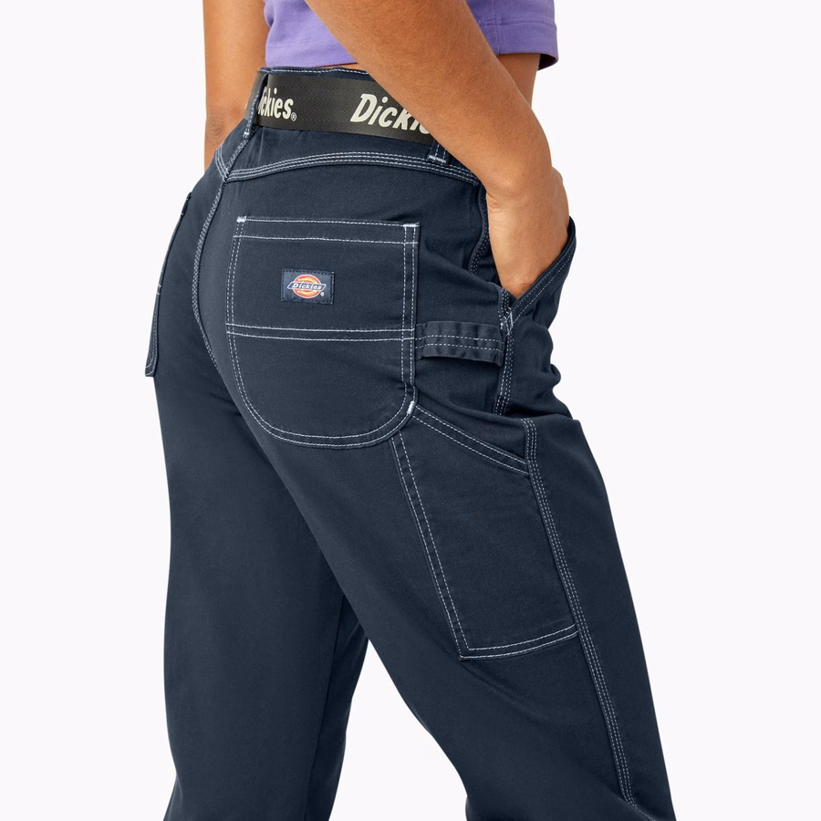 Pantaloni de tâmplărie relaxați pentru femei
