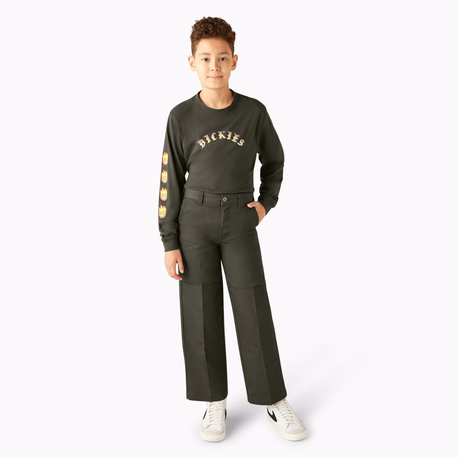 Pantaloni Dickies X Spitfire Kid cu genunchi dublu