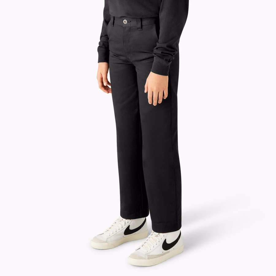 Pantaloni Dickies X Spitfire pentru copii cu manșete din flanel