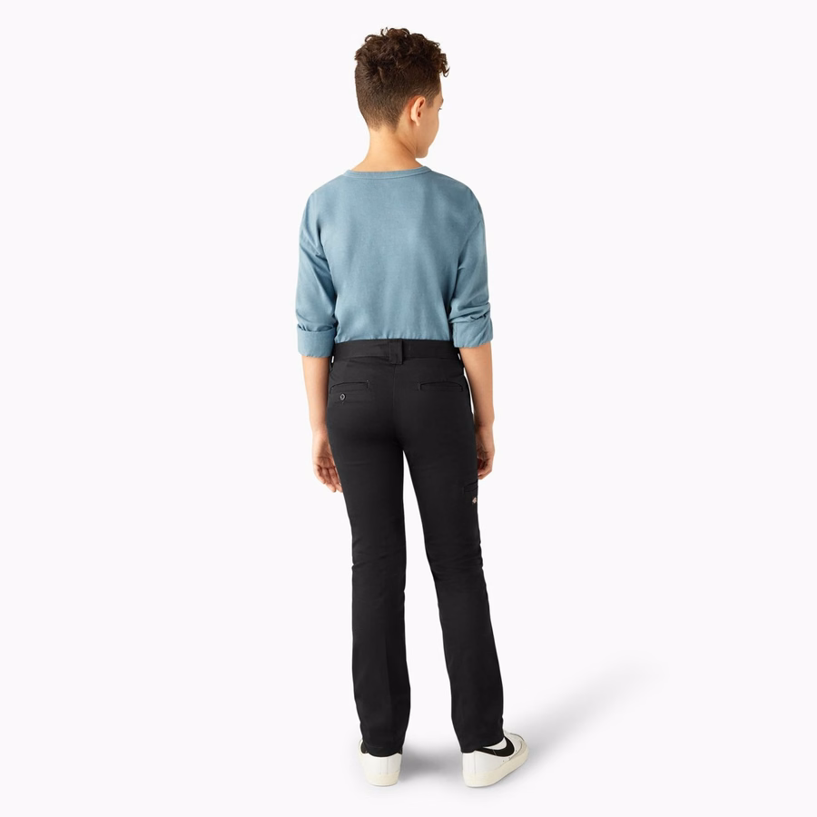 Pantaloni FLEX Skinny Fit pentru băieți, cu croială dublă la genunchi. Mărimea 4-20