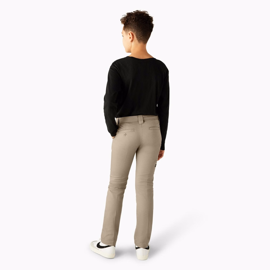 Pantaloni FLEX Skinny Fit pentru băieți, cu croială dublă la genunchi. Mărimea 4-20