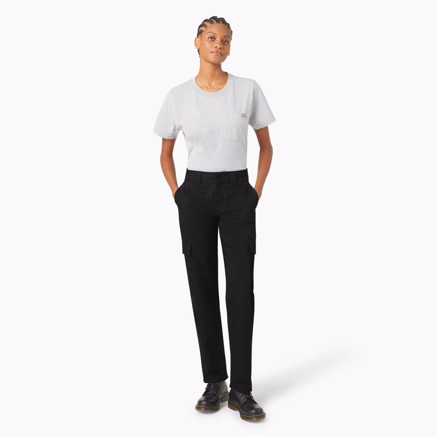 Pantaloni cargo cu croială dreaptă Super Flex pentru femei