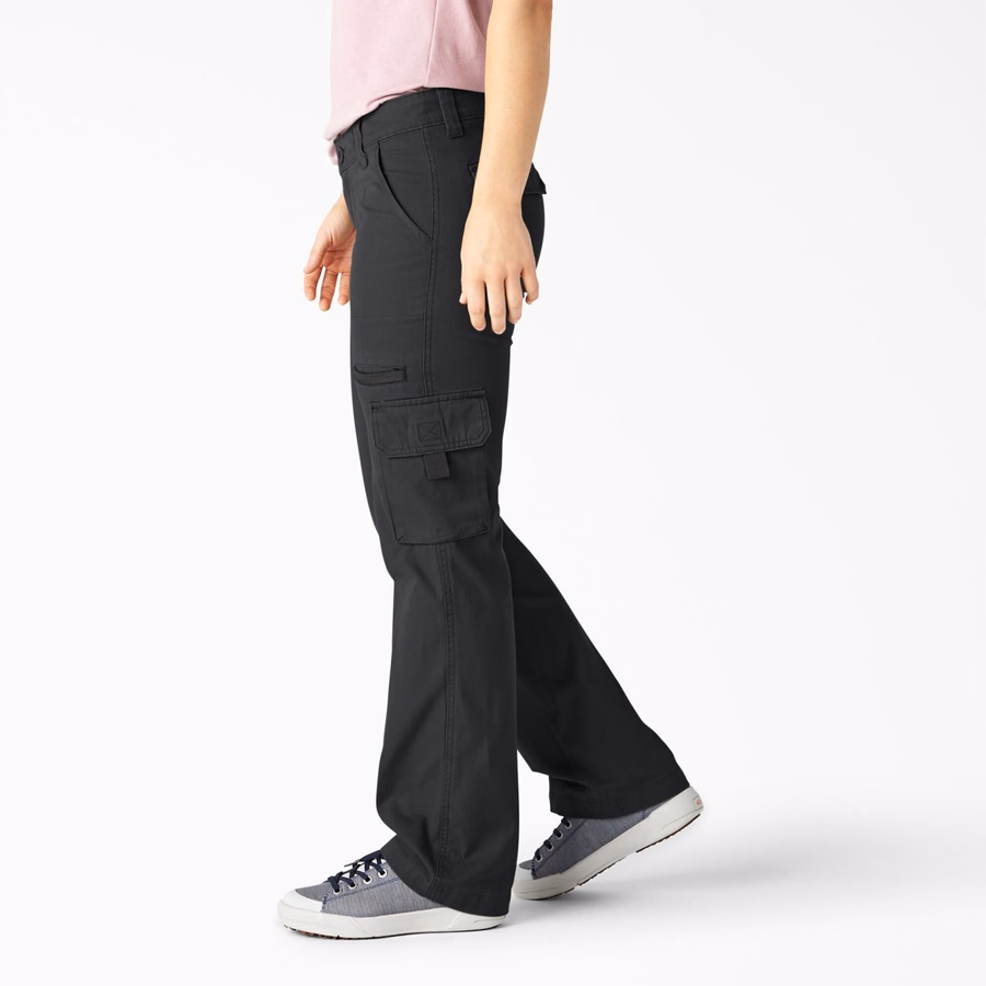 Pantaloni cargo cu croială lejeră pentru femei, cu croială dreaptă