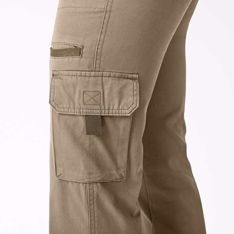 Pantaloni cargo cu croială lejeră pentru femei, cu croială dreaptă