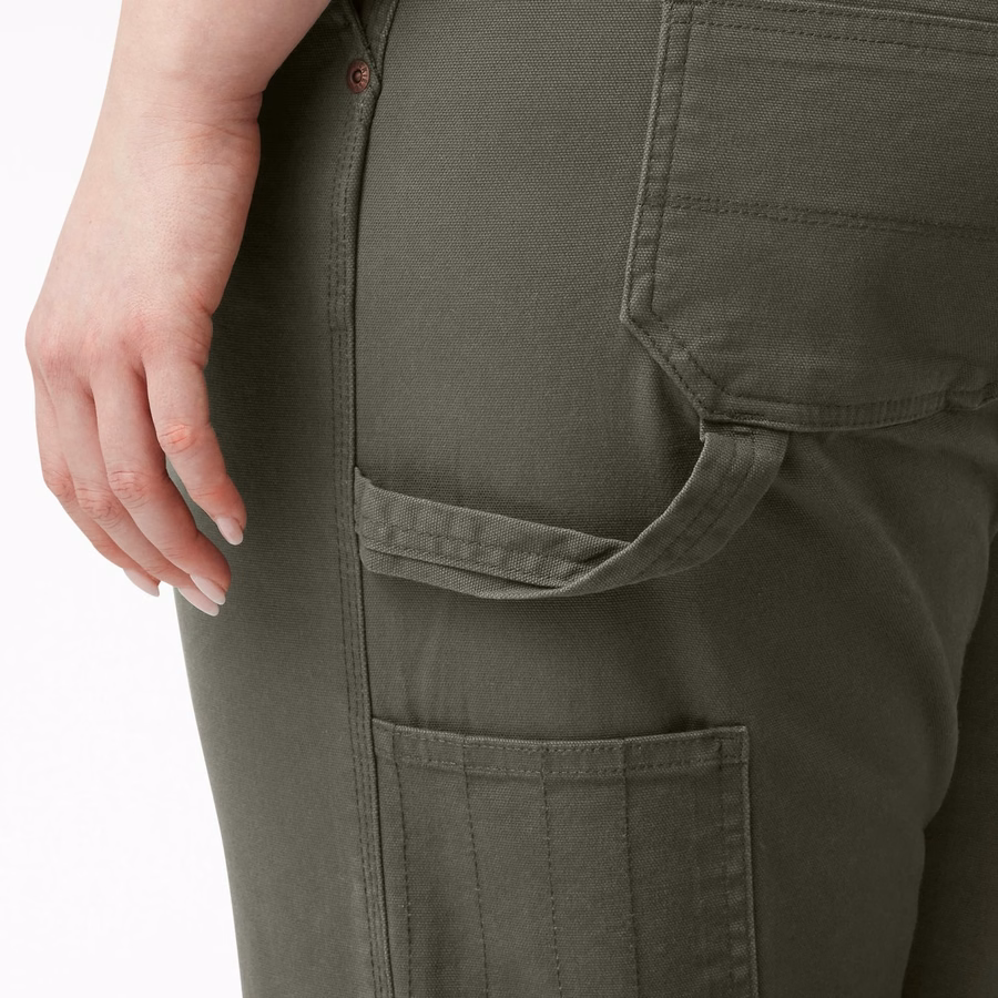 Pantaloni de tâmplărie Duck Carpenter cu croială dreaptă și stil FLEX pentru femei Plus