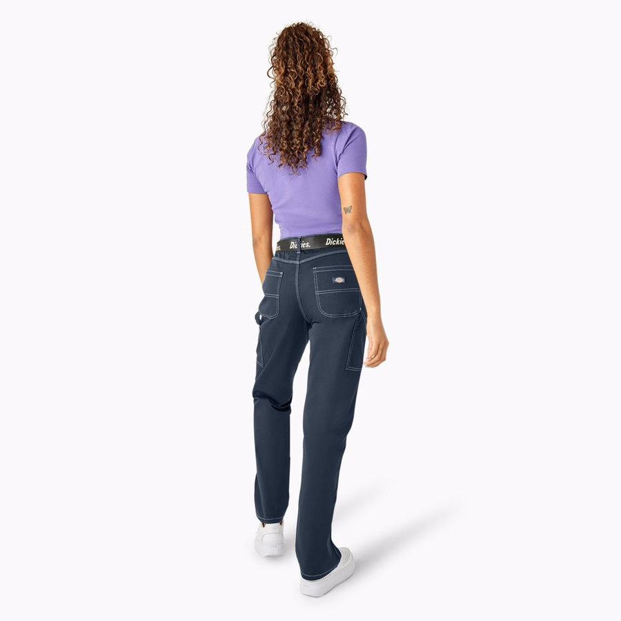 Pantaloni de tâmplărie relaxați pentru femei
