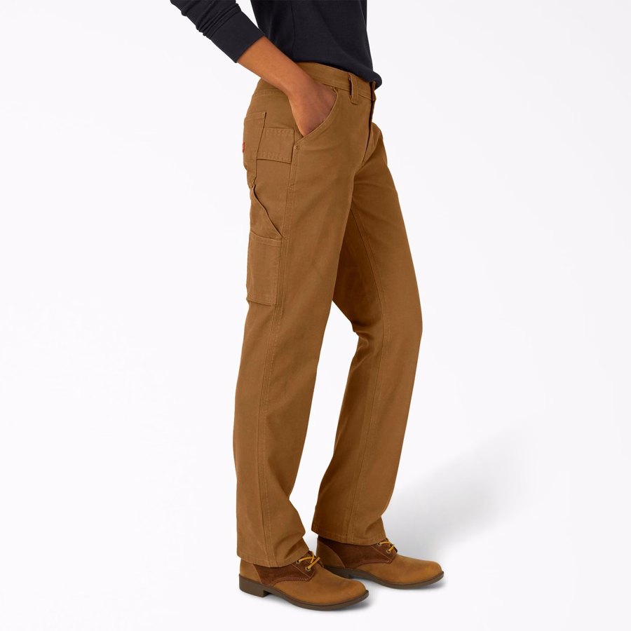 Pantaloni de damă FLEX Relaxed Straight Fit Duck Carpenter