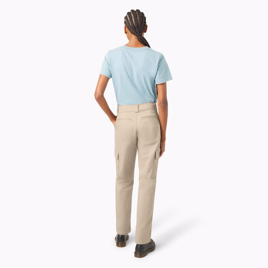 Pantaloni cargo cu croială dreaptă Super Flex pentru femei