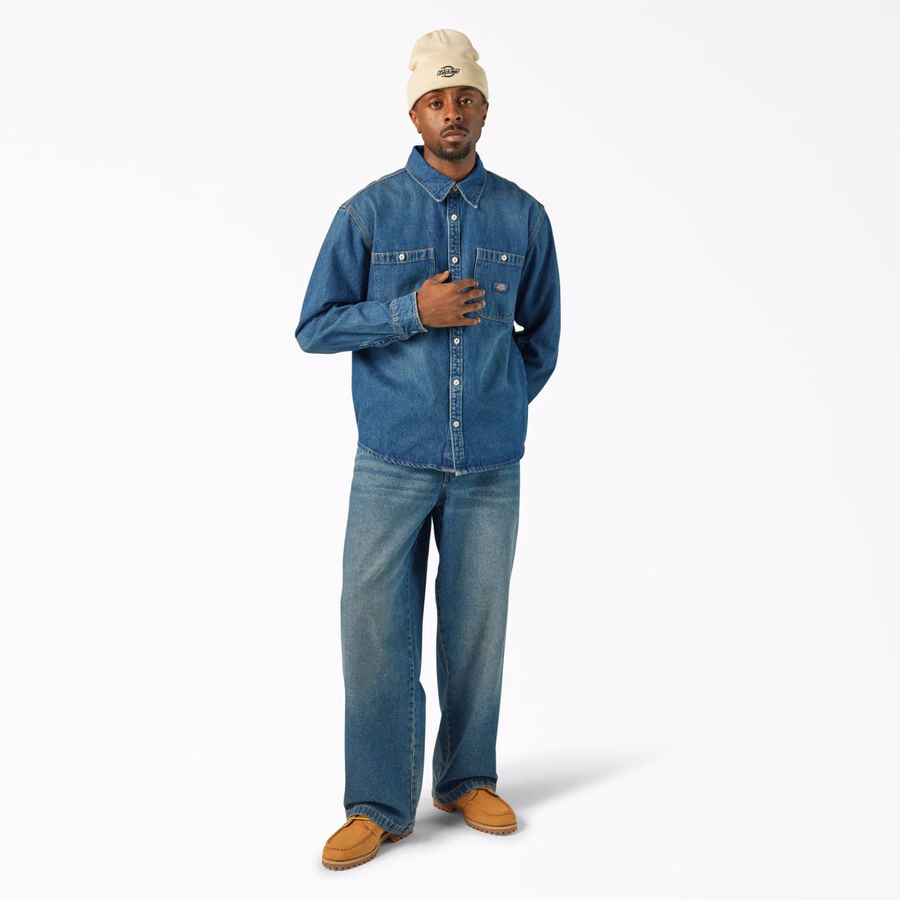 Cămașă mecanică din denim