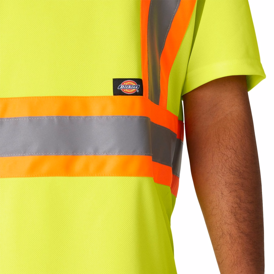 Tricou de siguranță cu mânecă scurtă de înaltă vizibilitate