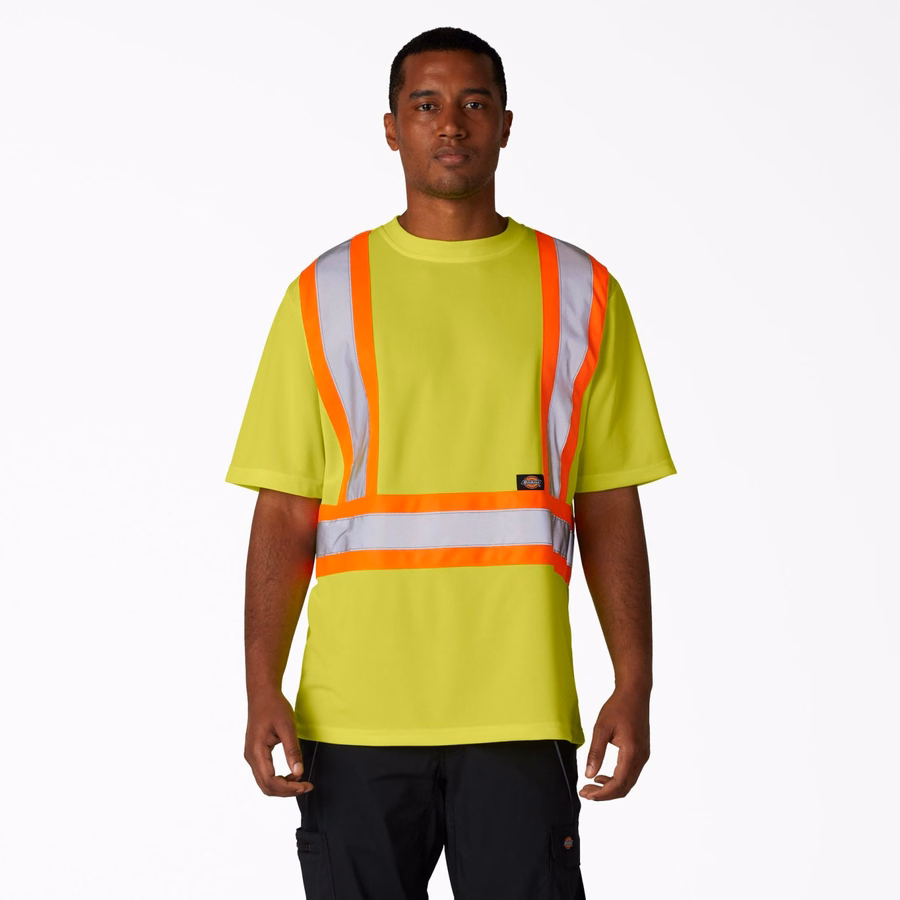 Tricou de siguranță cu mânecă scurtă de înaltă vizibilitate
