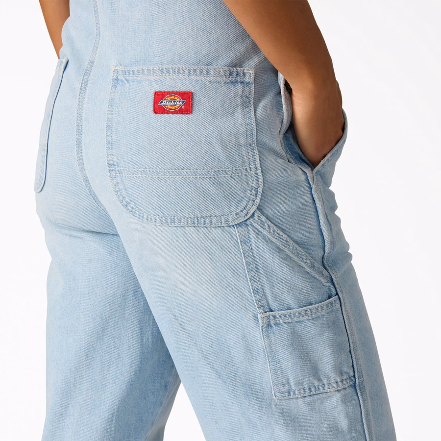 Bavetă din denim larg pentru femei