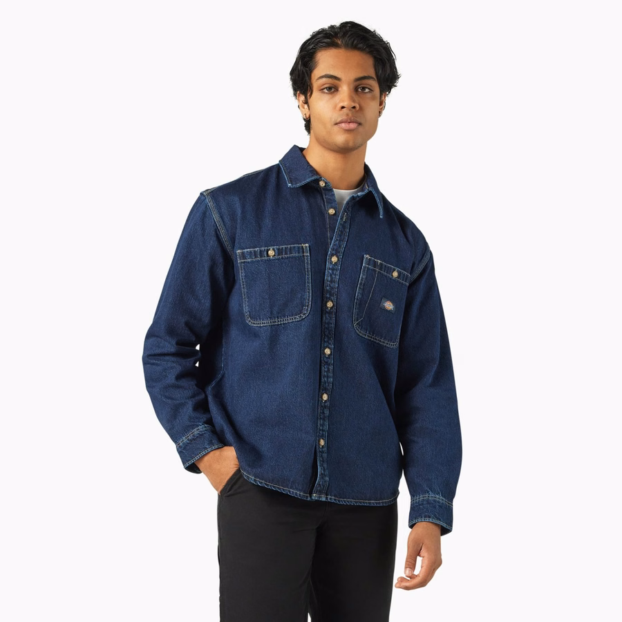 Cămașă mecanică din denim