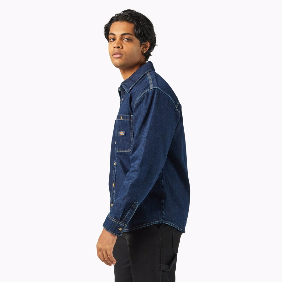 Cămașă mecanică din denim