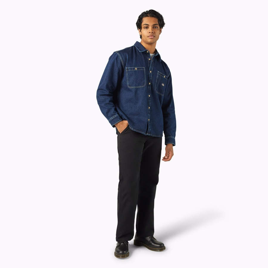 Cămașă mecanică din denim