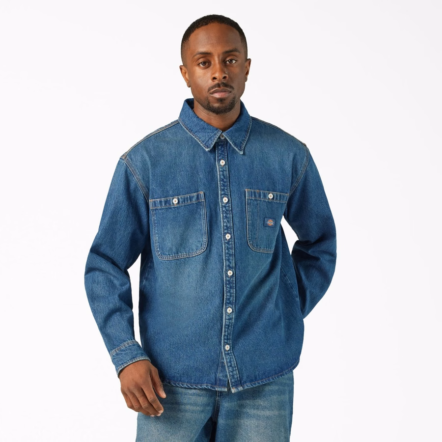 Cămașă mecanică din denim