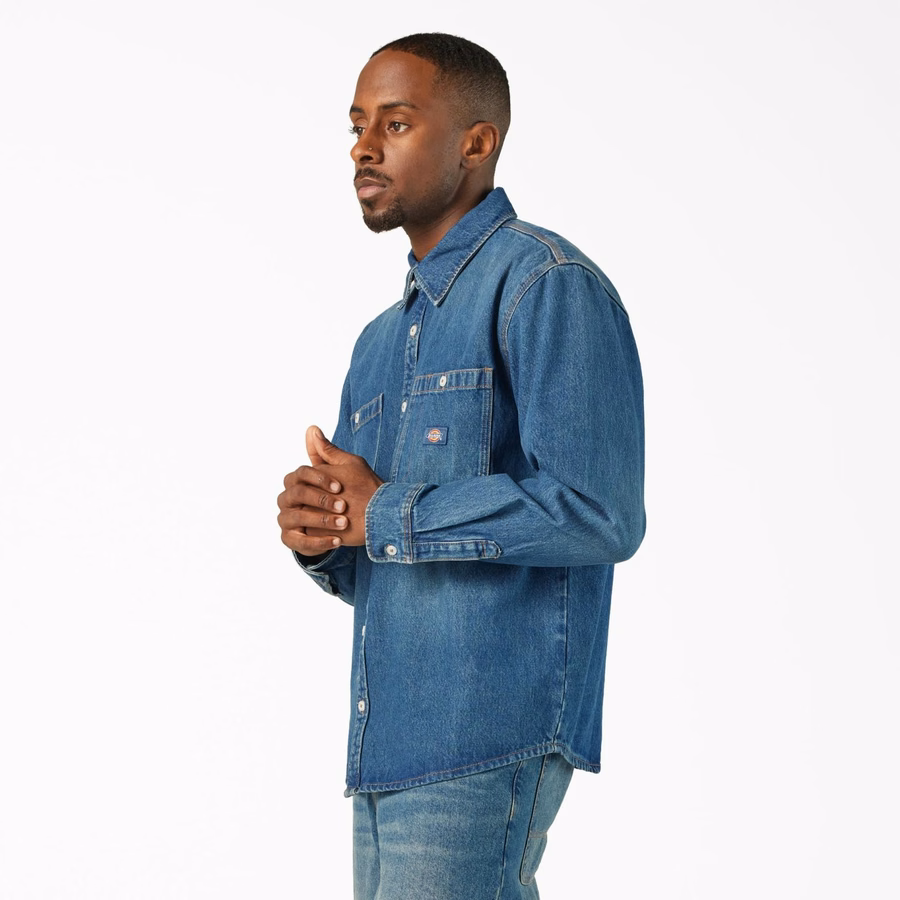 Cămașă mecanică din denim