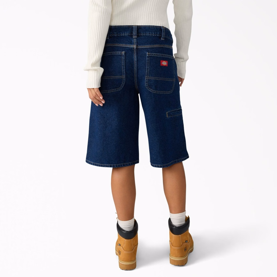 Pantaloni scurți largi din denim pentru femei 957. 13