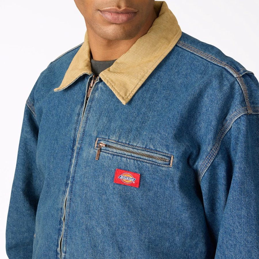 Jachetă de pictor din denim
