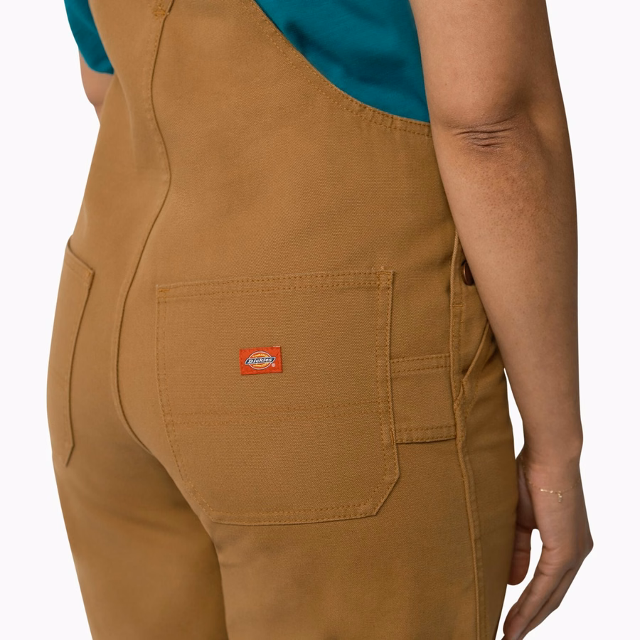 Pantaloni scurți cu bretele, croială lejeră pentru femei. 7