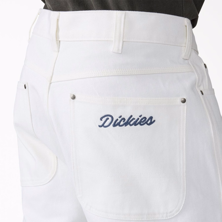 Pantaloni largi din twill Wellsville, conici