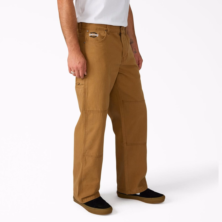 Pantaloni Dickies X Thrasher cu genunchi dublu