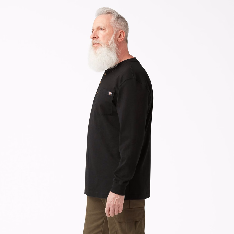 Tricou Henley cu mânecă lungă, gros