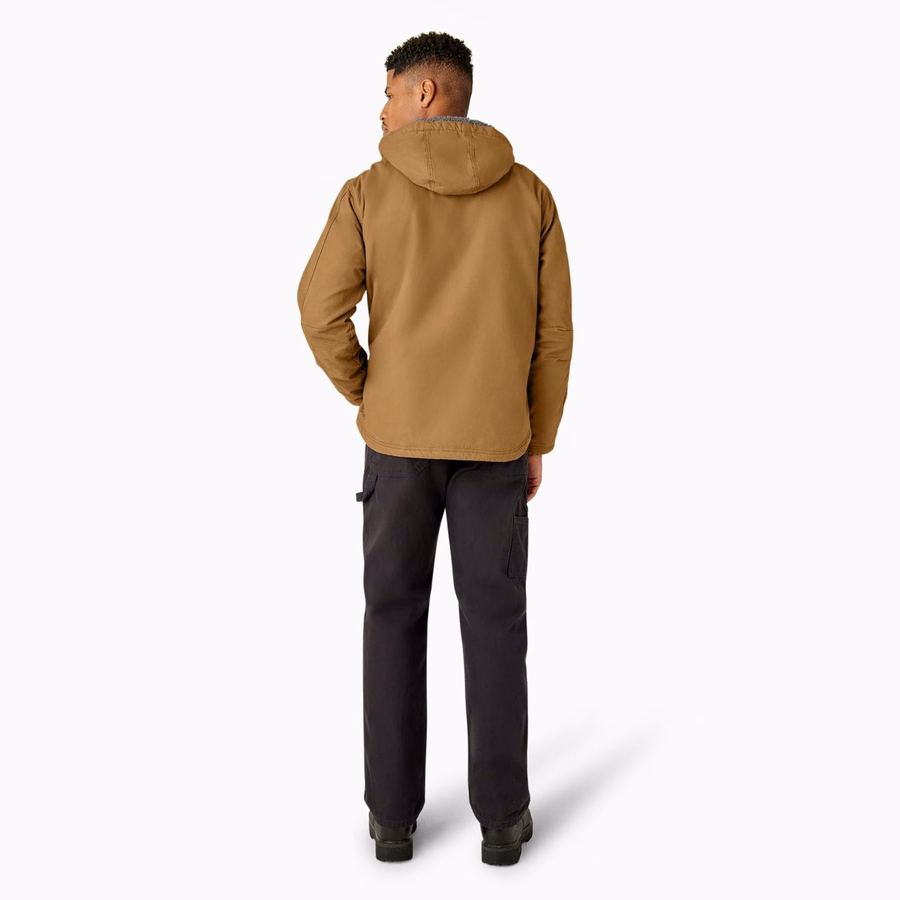 Jachetă Duck Canvas cu fir lung și căptușită cu fleece