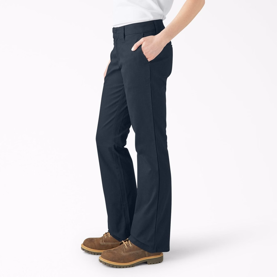 Pantaloni slim fit pentru femei, model bootcut, FLEX