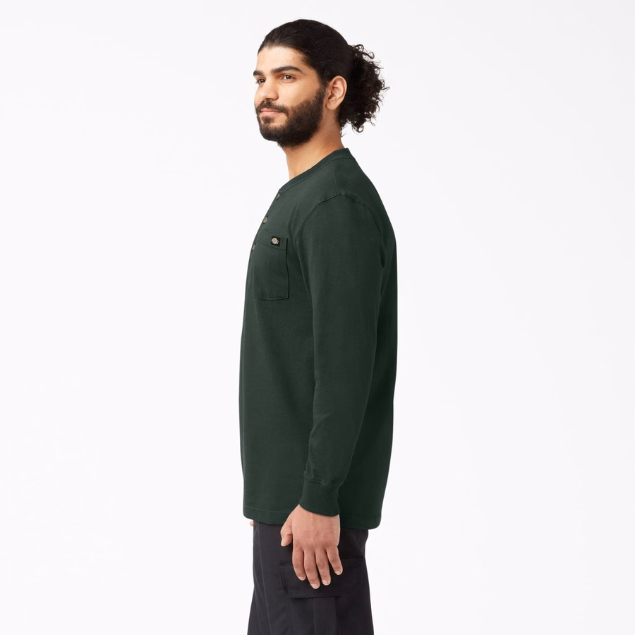 Tricou Henley cu mânecă lungă, gros