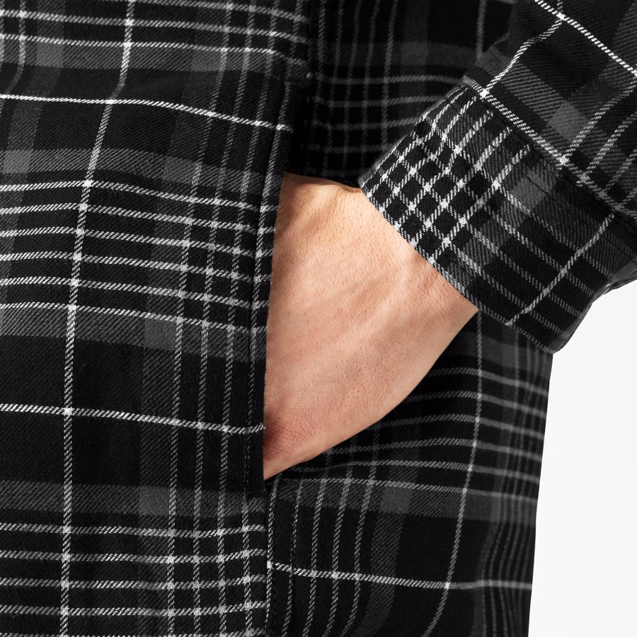 Jachetă tip cămașă din flanel, hidrofugă, căptușită cu fleece