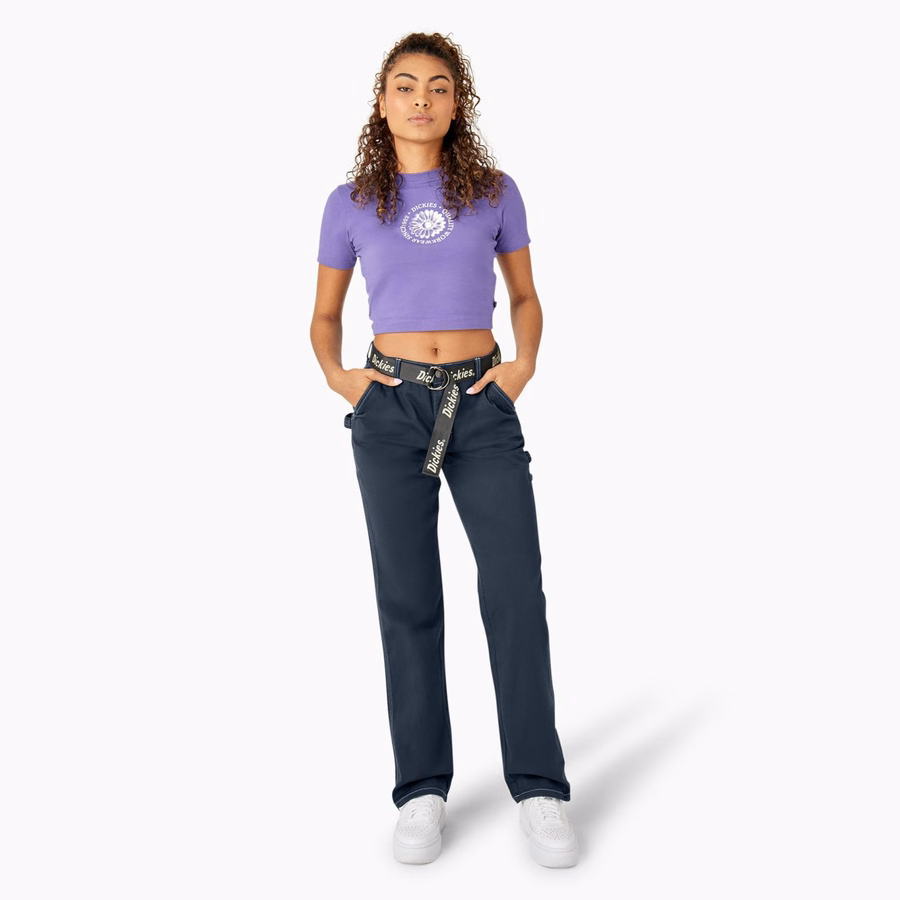 Pantaloni de tâmplărie relaxați pentru femei