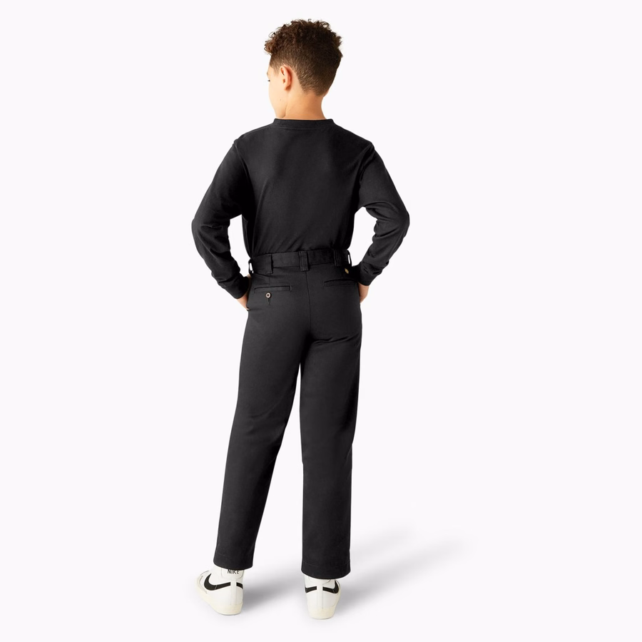 Pantaloni Dickies X Spitfire pentru copii cu manșete din flanel
