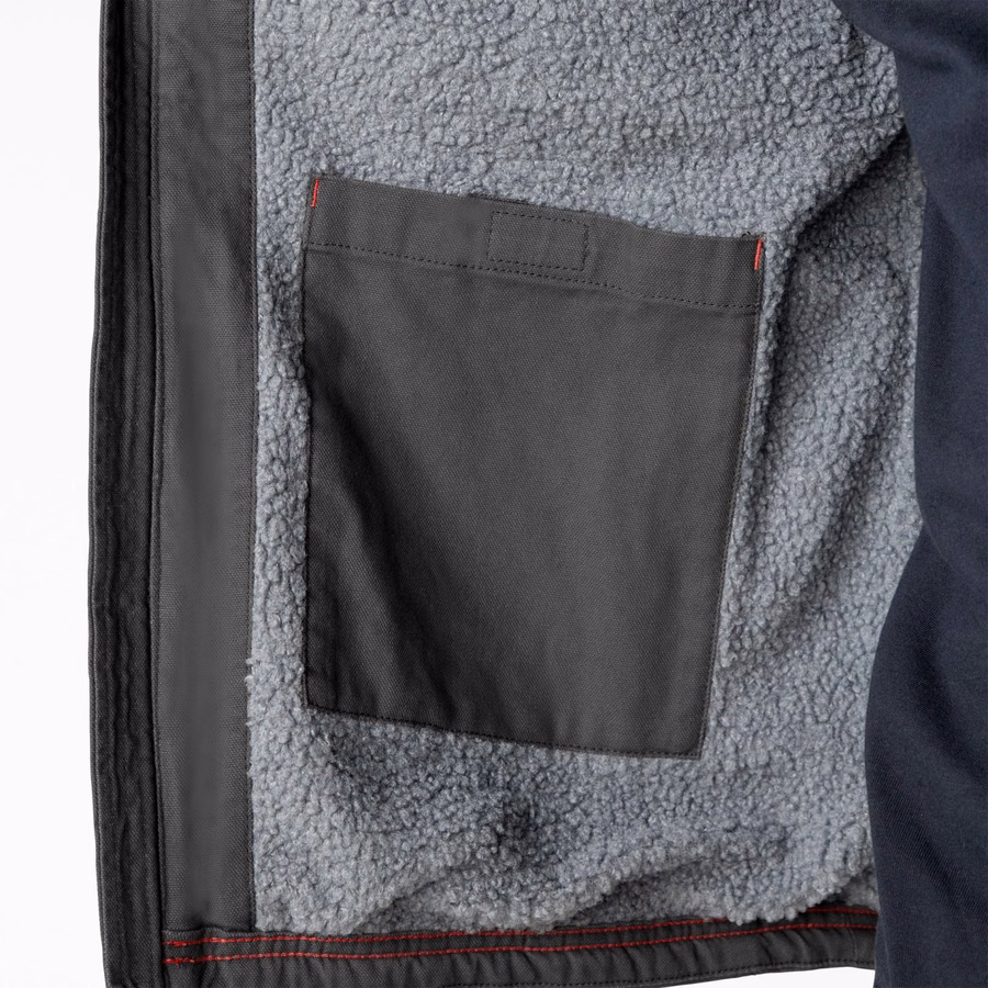 Jachetă Duck Canvas cu fir lung și căptușită cu fleece