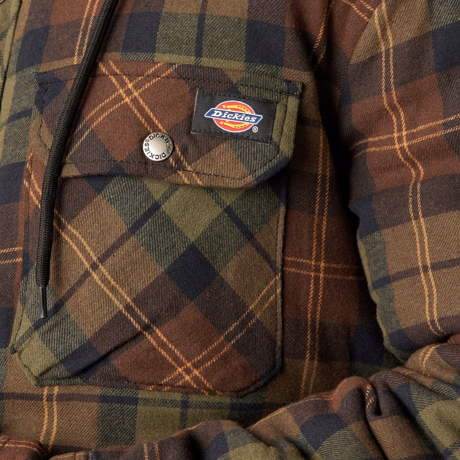 Jachetă cu glugă din flanel