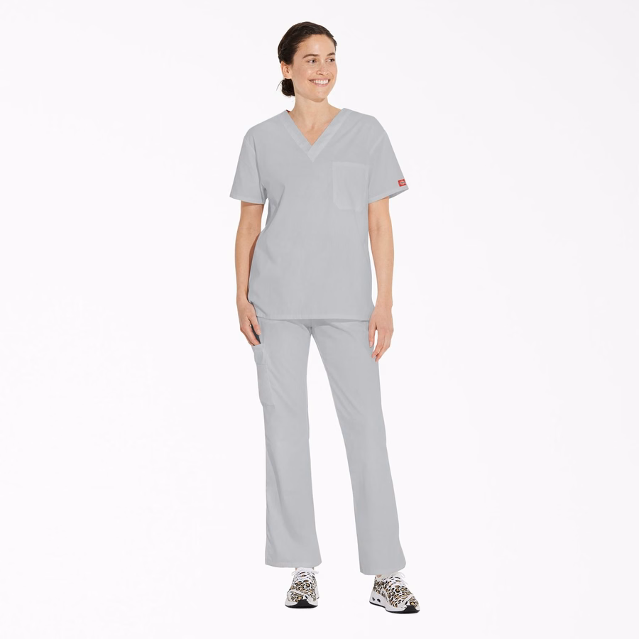 Bluză medicală unisex EDS Signature cu decolteu în V