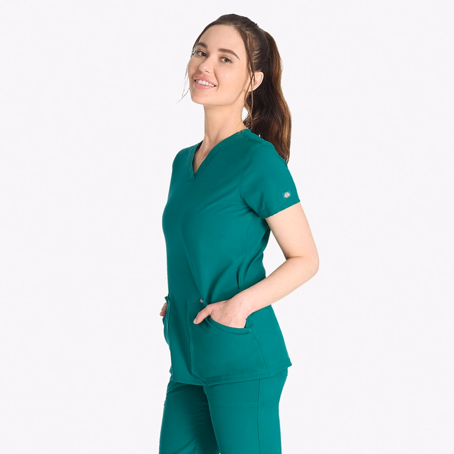 Bluză medicală EDS NXT cu decolteu în V pentru femei