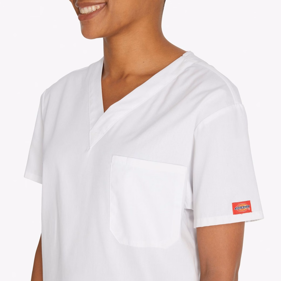 Bluză medicală unisex EDS Signature cu decolteu în V