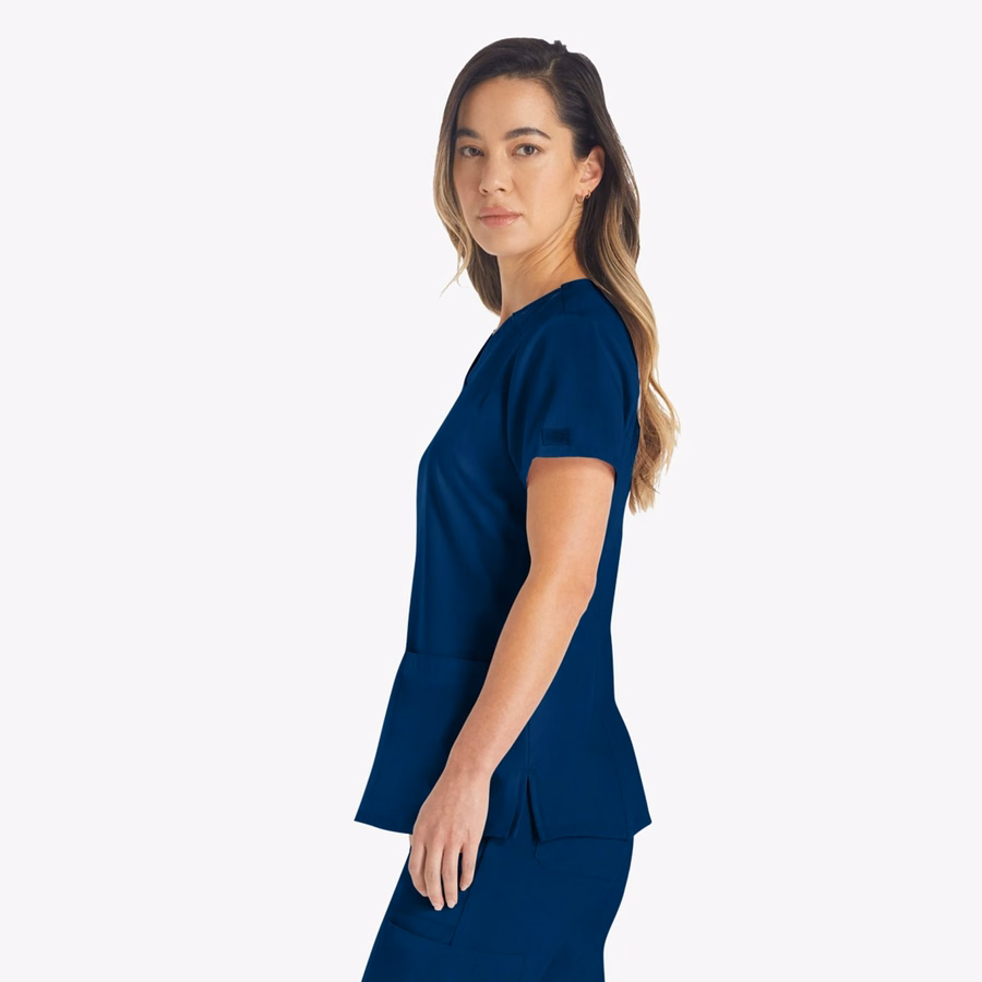 Bluză medicală EDS Essentials cu decolteu în V pentru femei