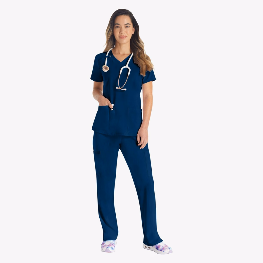 Bluză medicală EDS Essentials cu decolteu în V pentru femei