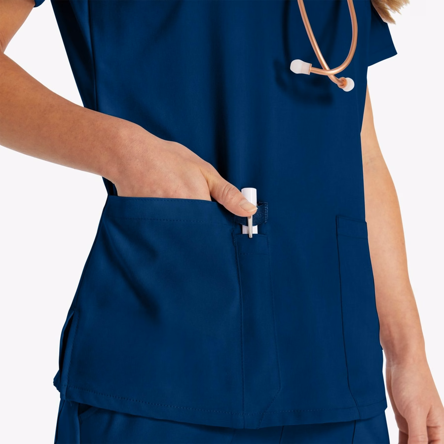 Bluză medicală EDS Essentials cu decolteu în V pentru femei