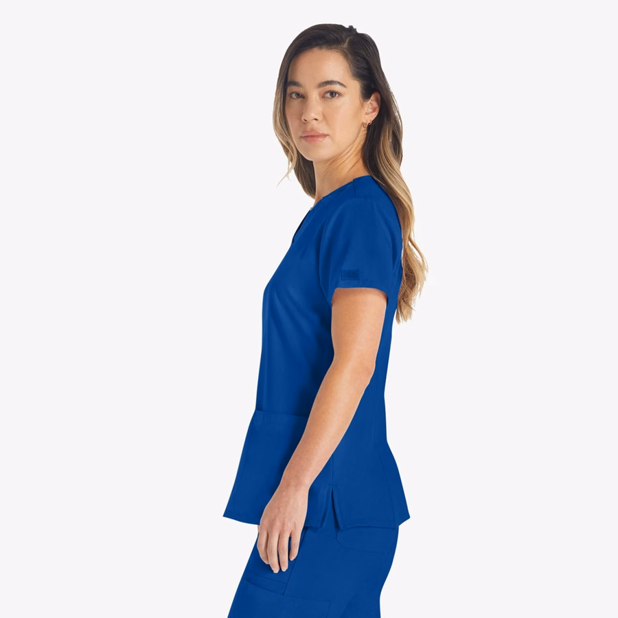 Bluză medicală EDS Essentials cu decolteu în V pentru femei