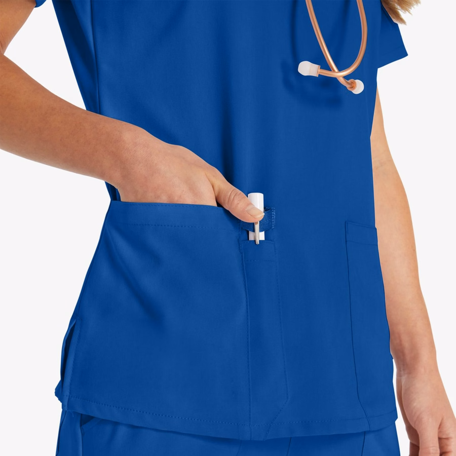 Bluză medicală EDS Essentials cu decolteu în V pentru femei