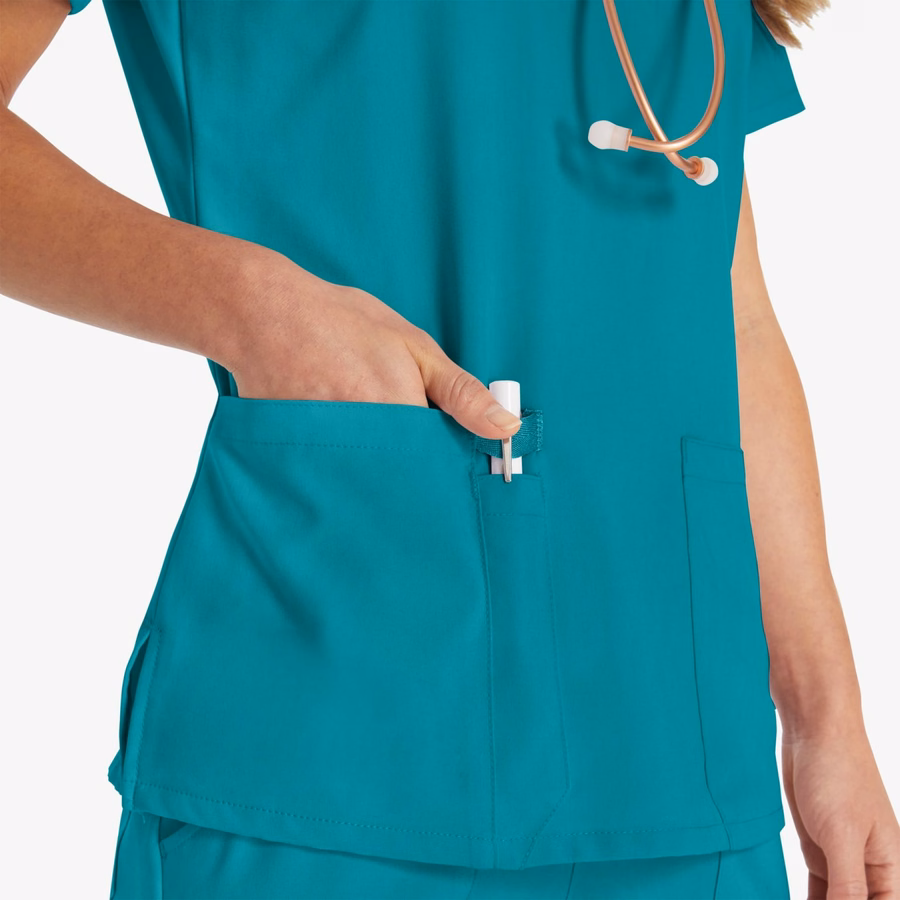 Bluză medicală EDS Essentials cu decolteu în V pentru femei