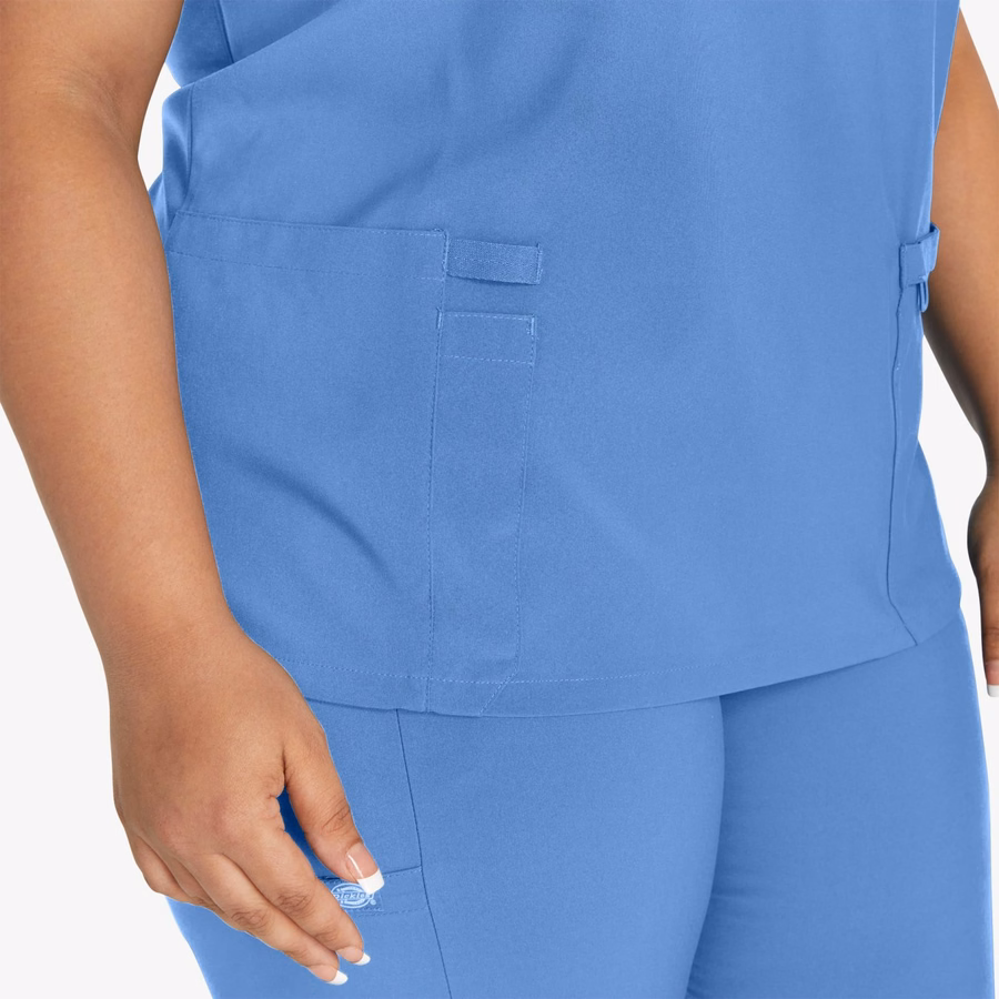 Bluză medicală EDS Essentials Mock Wrap pentru femei
