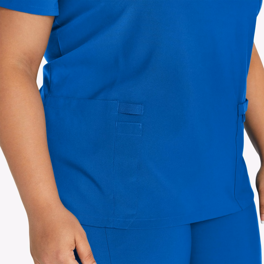 Bluză medicală EDS Essentials Mock Wrap pentru femei