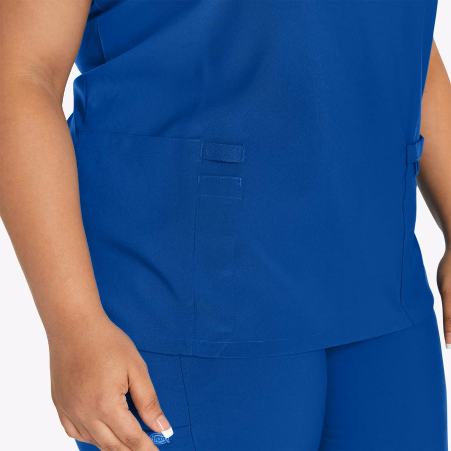 Bluză medicală EDS Essentials Mock Wrap pentru femei