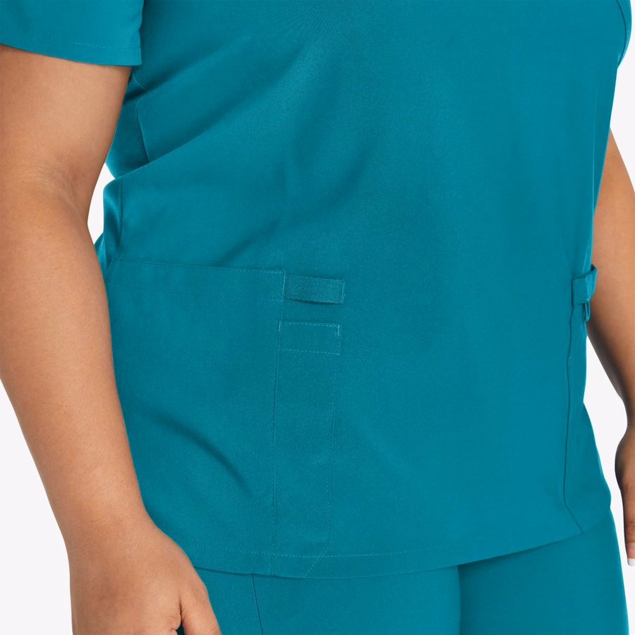 Bluză medicală EDS Essentials Mock Wrap pentru femei
