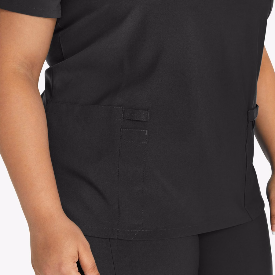 Bluză medicală EDS Essentials Mock Wrap pentru femei