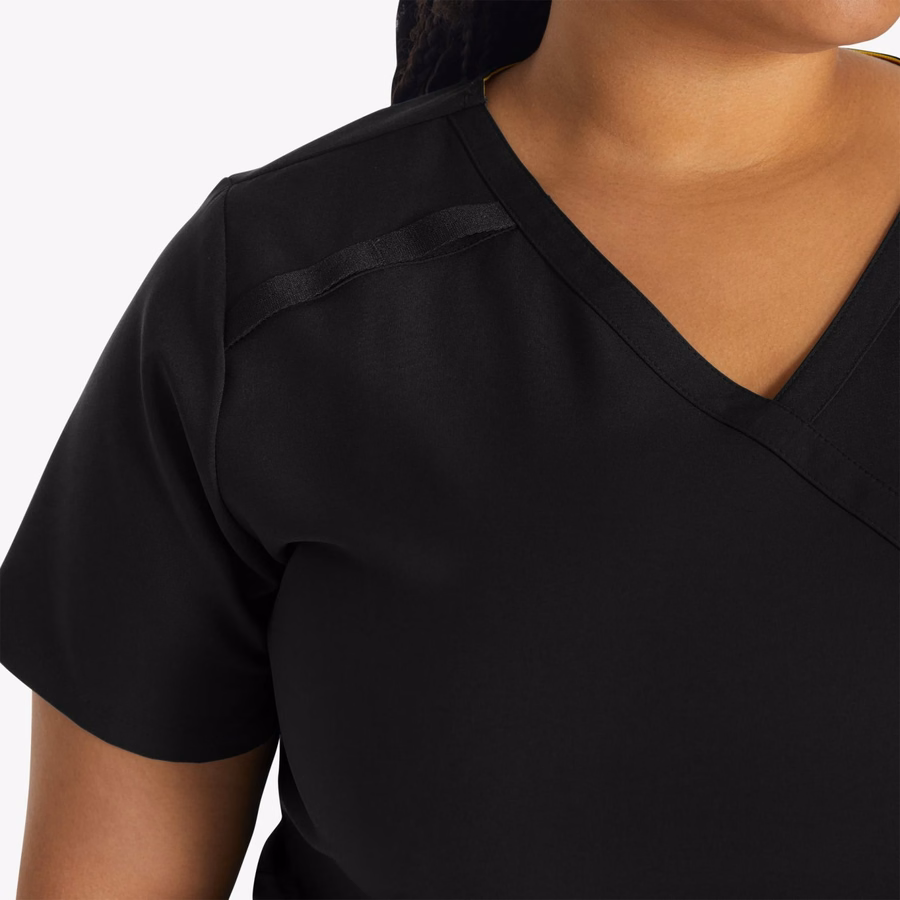 Bluză medicală EDS Essentials Mock Wrap pentru femei